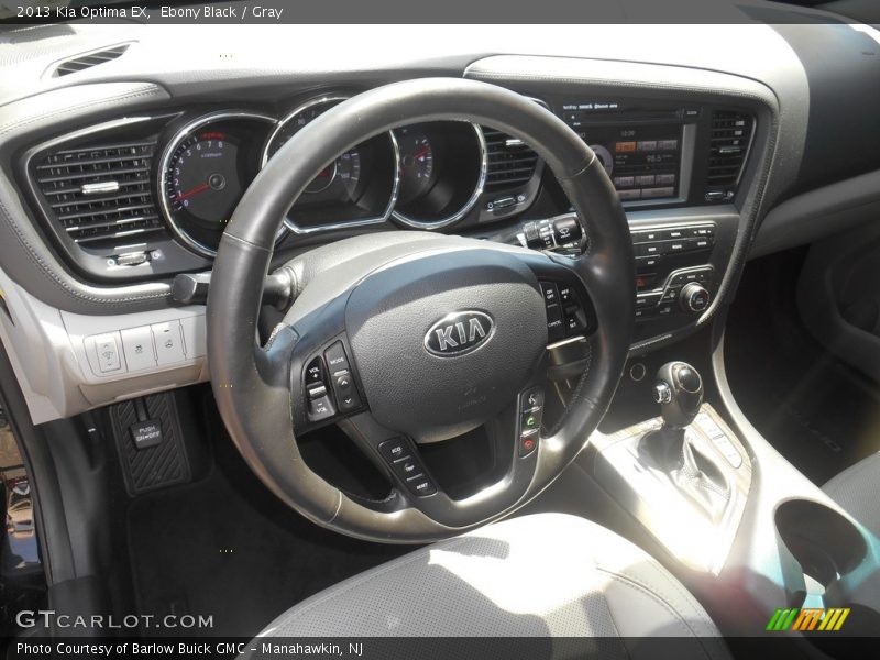 Ebony Black / Gray 2013 Kia Optima EX