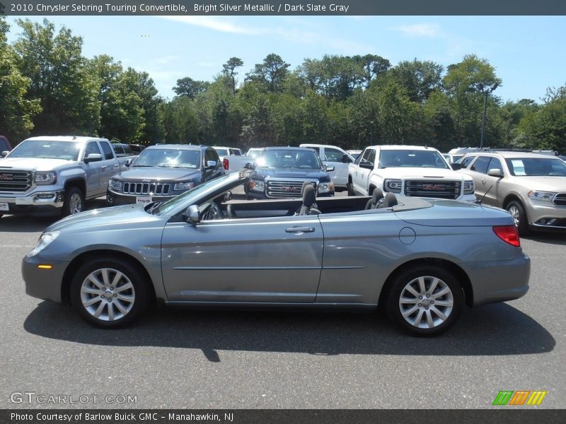 Bright Silver Metallic / Dark Slate Gray 2010 Chrysler Sebring Touring Convertible