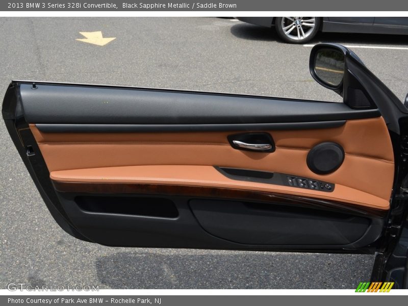 Black Sapphire Metallic / Saddle Brown 2013 BMW 3 Series 328i Convertible