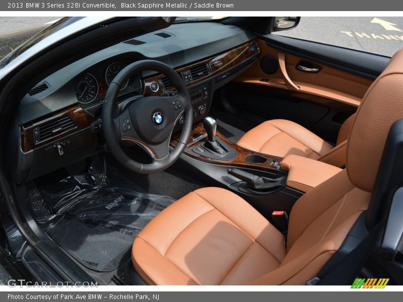 Black Sapphire Metallic / Saddle Brown 2013 BMW 3 Series 328i Convertible