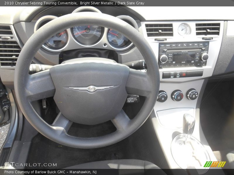Bright Silver Metallic / Dark Slate Gray 2010 Chrysler Sebring Touring Convertible