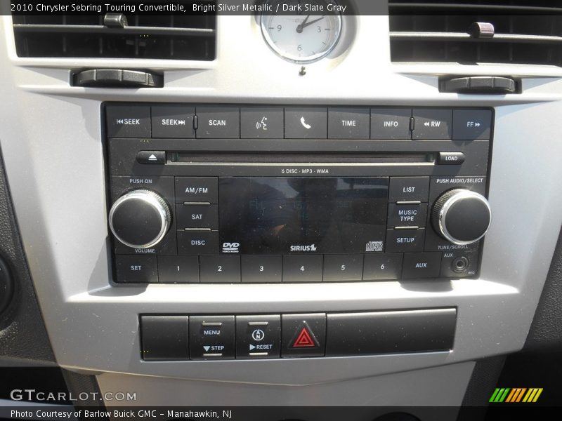 Bright Silver Metallic / Dark Slate Gray 2010 Chrysler Sebring Touring Convertible