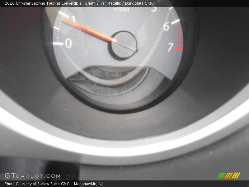 Bright Silver Metallic / Dark Slate Gray 2010 Chrysler Sebring Touring Convertible