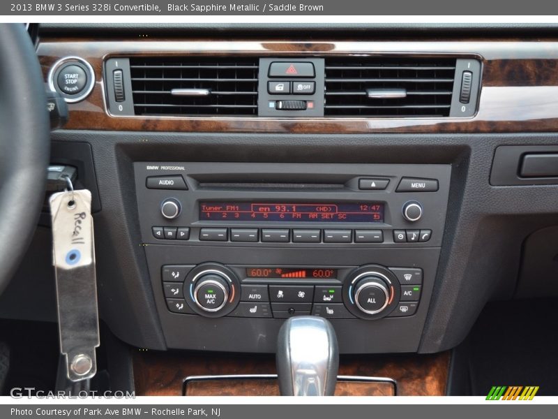 Black Sapphire Metallic / Saddle Brown 2013 BMW 3 Series 328i Convertible