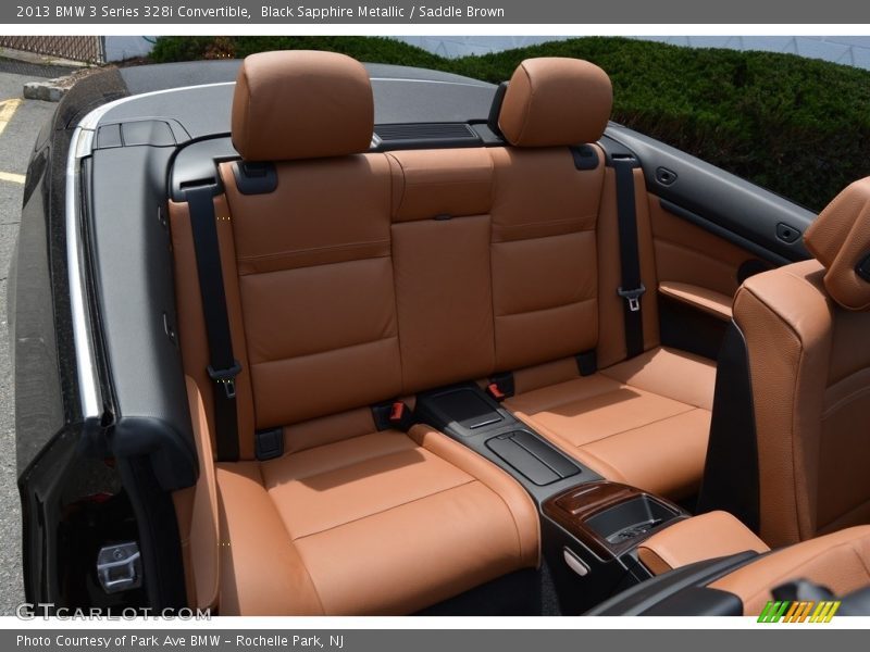 Black Sapphire Metallic / Saddle Brown 2013 BMW 3 Series 328i Convertible