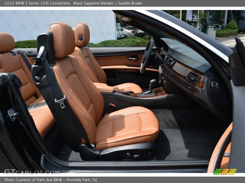Black Sapphire Metallic / Saddle Brown 2013 BMW 3 Series 328i Convertible