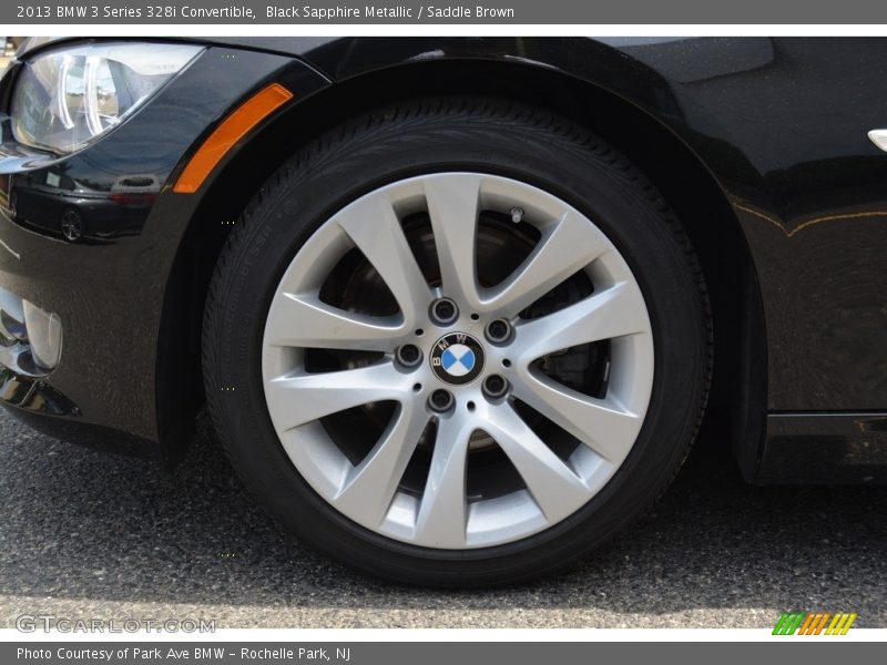 Black Sapphire Metallic / Saddle Brown 2013 BMW 3 Series 328i Convertible
