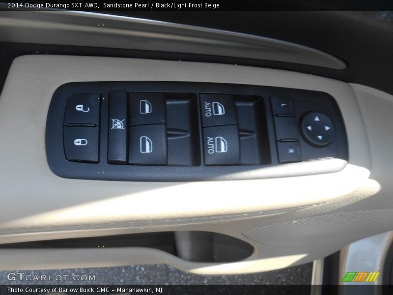 Sandstone Pearl / Black/Light Frost Beige 2014 Dodge Durango SXT AWD