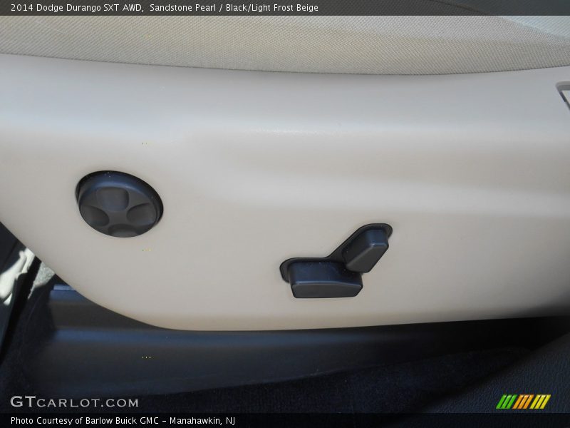 Sandstone Pearl / Black/Light Frost Beige 2014 Dodge Durango SXT AWD