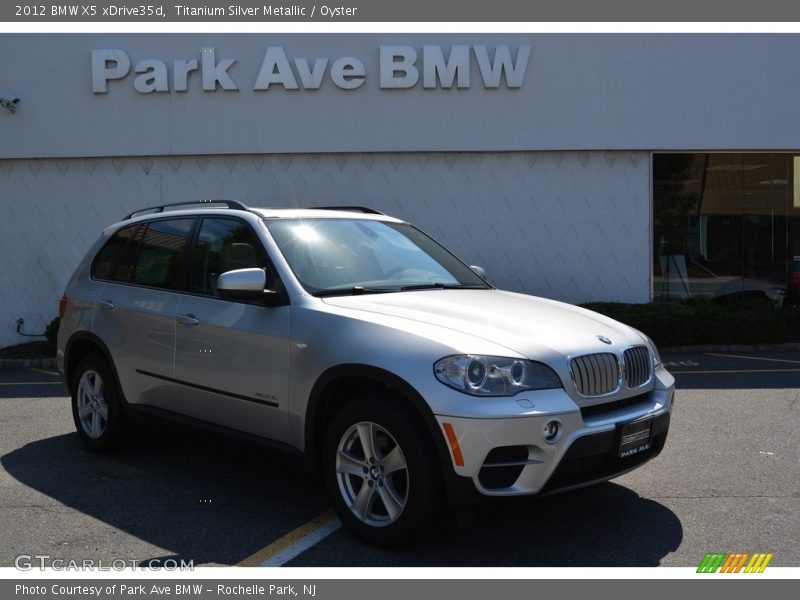Titanium Silver Metallic / Oyster 2012 BMW X5 xDrive35d