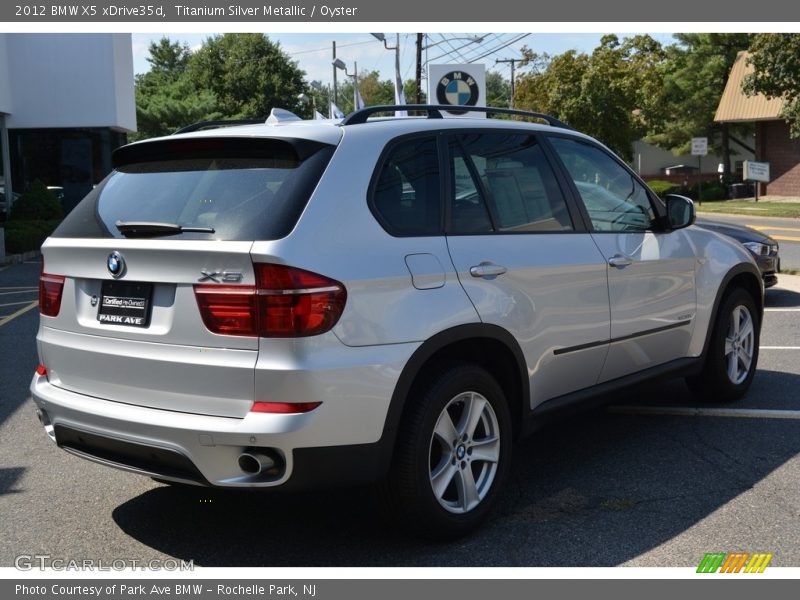Titanium Silver Metallic / Oyster 2012 BMW X5 xDrive35d