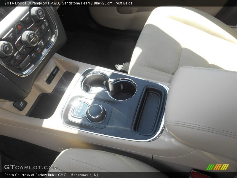 Sandstone Pearl / Black/Light Frost Beige 2014 Dodge Durango SXT AWD