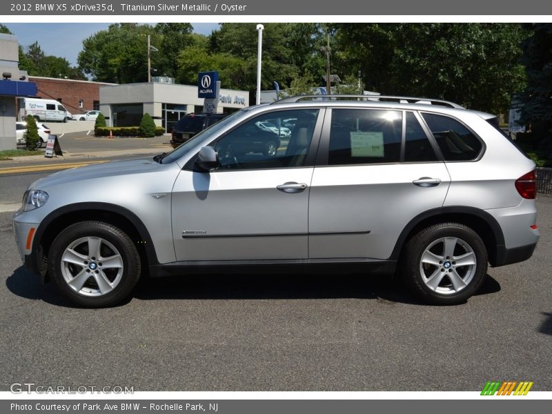 Titanium Silver Metallic / Oyster 2012 BMW X5 xDrive35d