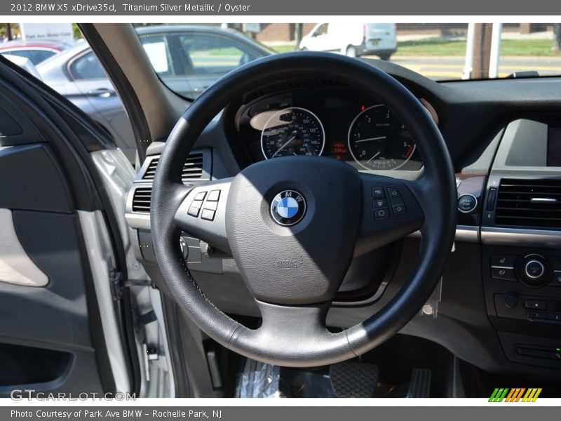 Titanium Silver Metallic / Oyster 2012 BMW X5 xDrive35d