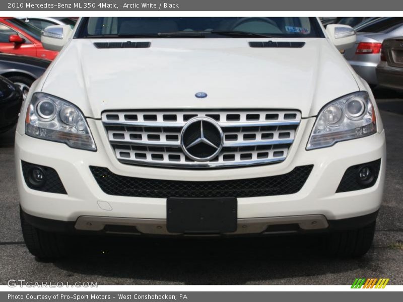 Arctic White / Black 2010 Mercedes-Benz ML 350 4Matic