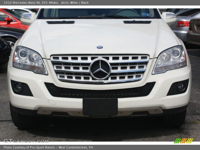 Arctic White / Black 2010 Mercedes-Benz ML 350 4Matic