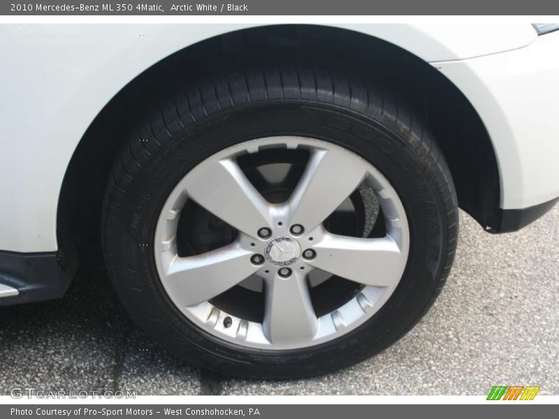 Arctic White / Black 2010 Mercedes-Benz ML 350 4Matic