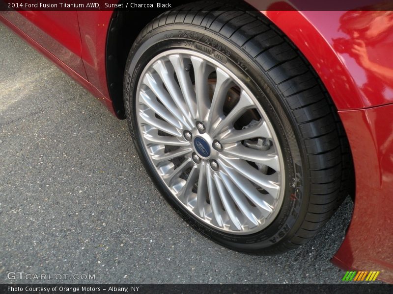 Sunset / Charcoal Black 2014 Ford Fusion Titanium AWD