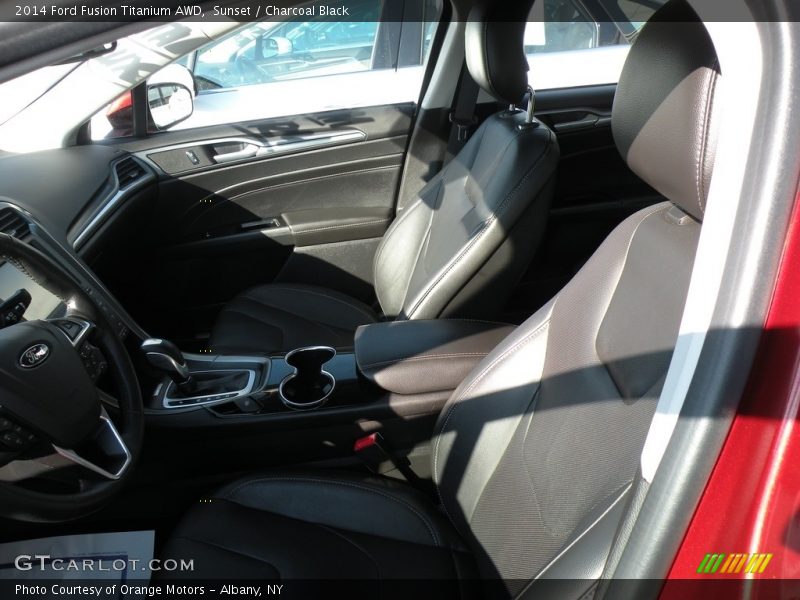 Sunset / Charcoal Black 2014 Ford Fusion Titanium AWD