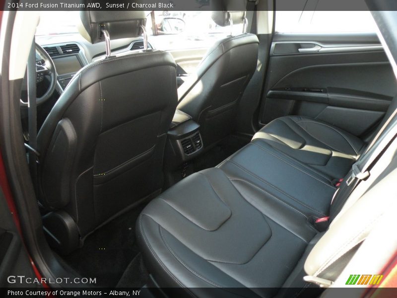 Sunset / Charcoal Black 2014 Ford Fusion Titanium AWD