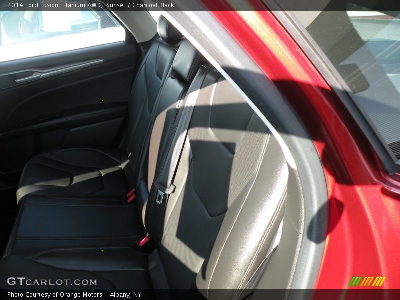 Sunset / Charcoal Black 2014 Ford Fusion Titanium AWD