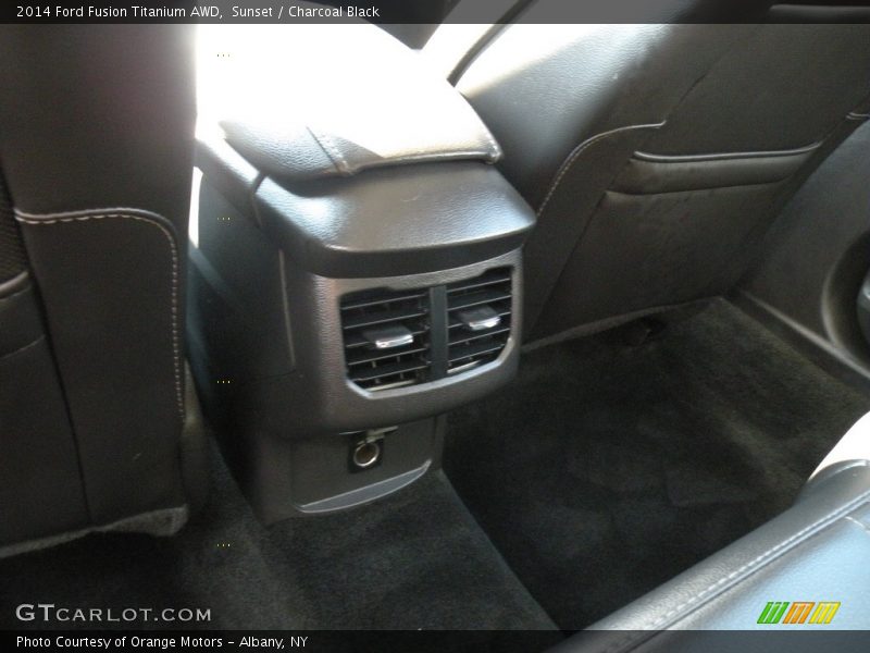 Sunset / Charcoal Black 2014 Ford Fusion Titanium AWD