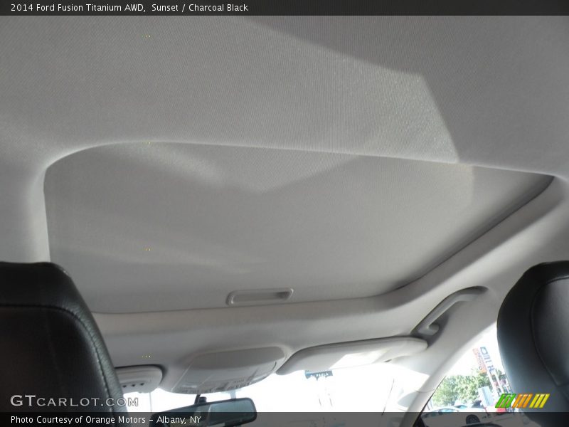 Sunset / Charcoal Black 2014 Ford Fusion Titanium AWD