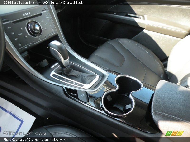 Sunset / Charcoal Black 2014 Ford Fusion Titanium AWD