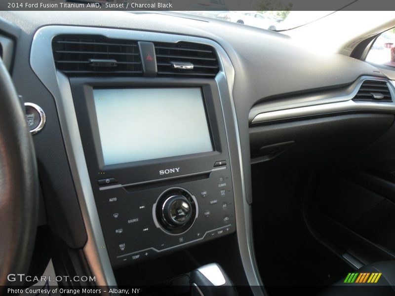 Sunset / Charcoal Black 2014 Ford Fusion Titanium AWD