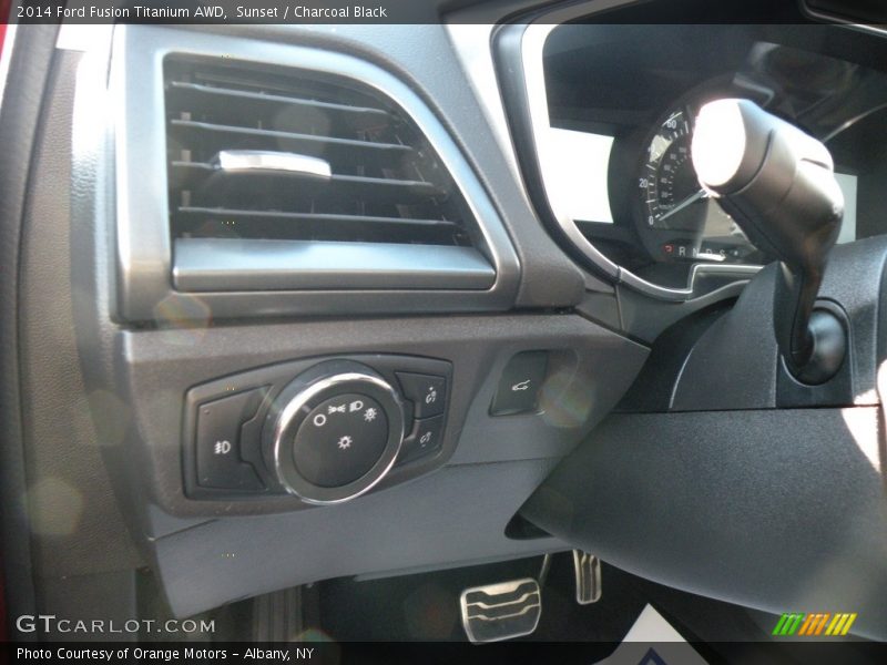 Sunset / Charcoal Black 2014 Ford Fusion Titanium AWD