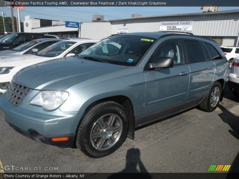 Clearwater Blue Pearlcoat / Dark Khaki/Light Graystone 2008 Chrysler Pacifica Touring AWD