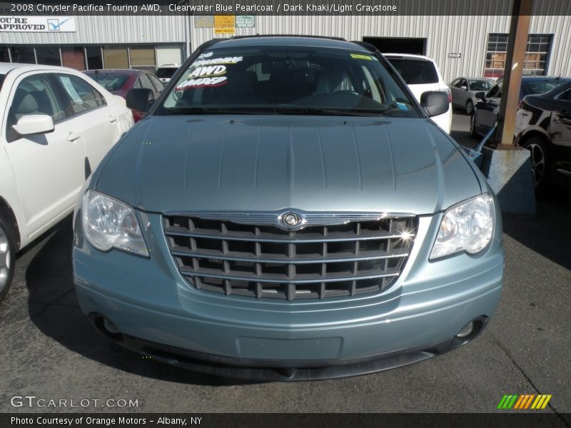 Clearwater Blue Pearlcoat / Dark Khaki/Light Graystone 2008 Chrysler Pacifica Touring AWD