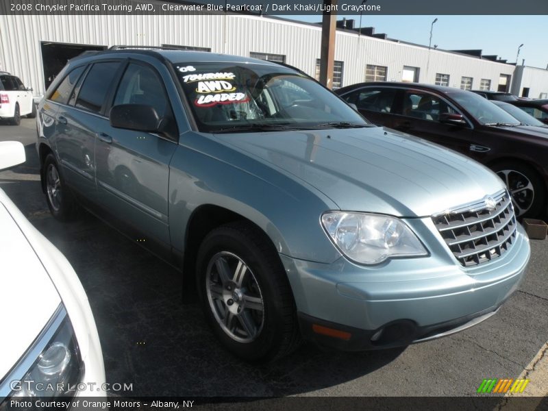 Clearwater Blue Pearlcoat / Dark Khaki/Light Graystone 2008 Chrysler Pacifica Touring AWD