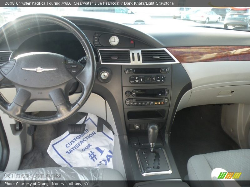 Clearwater Blue Pearlcoat / Dark Khaki/Light Graystone 2008 Chrysler Pacifica Touring AWD