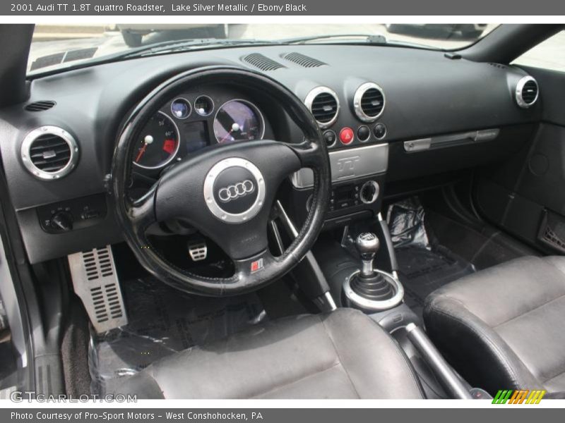 Lake Silver Metallic / Ebony Black 2001 Audi TT 1.8T quattro Roadster