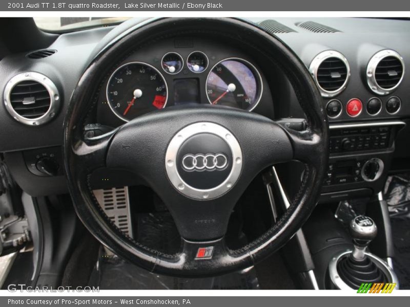 Lake Silver Metallic / Ebony Black 2001 Audi TT 1.8T quattro Roadster