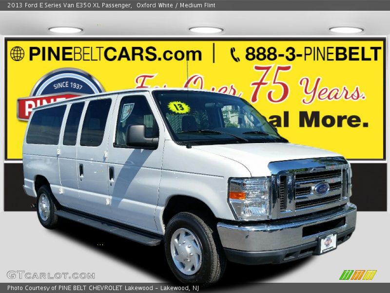 Oxford White / Medium Flint 2013 Ford E Series Van E350 XL Passenger