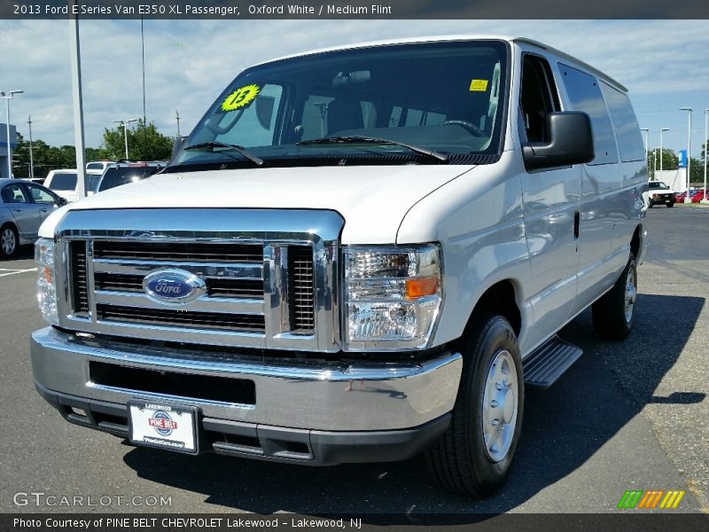 Oxford White / Medium Flint 2013 Ford E Series Van E350 XL Passenger