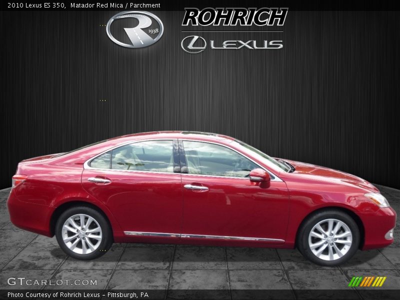 Matador Red Mica / Parchment 2010 Lexus ES 350