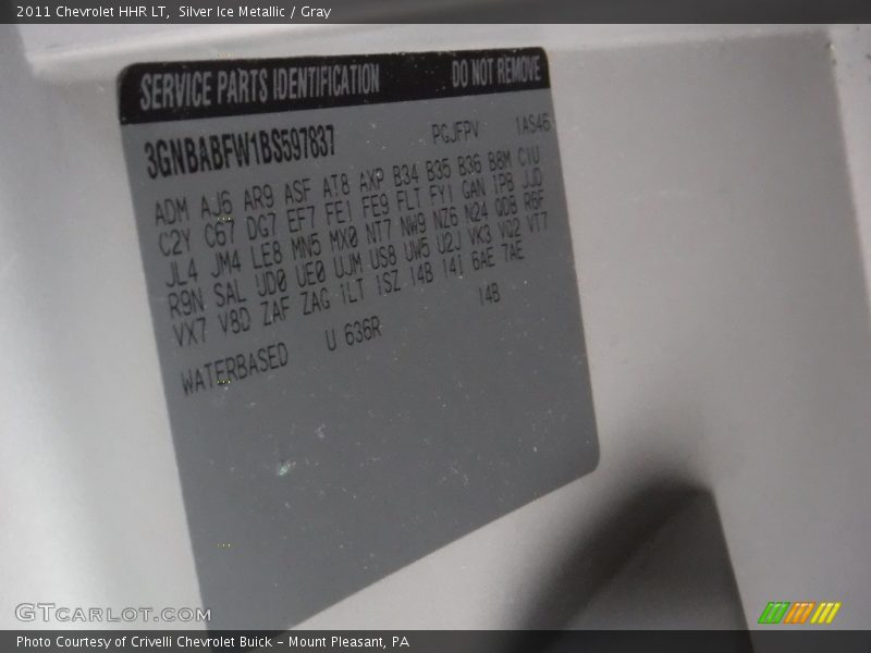 Silver Ice Metallic / Gray 2011 Chevrolet HHR LT