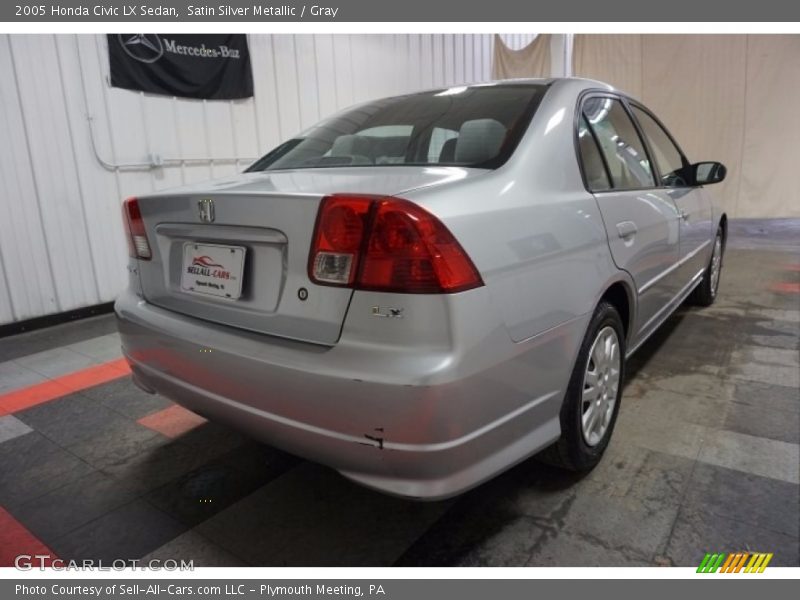 Satin Silver Metallic / Gray 2005 Honda Civic LX Sedan
