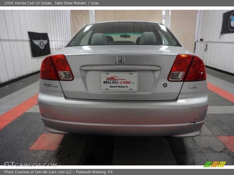 Satin Silver Metallic / Gray 2005 Honda Civic LX Sedan