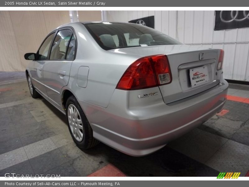 Satin Silver Metallic / Gray 2005 Honda Civic LX Sedan