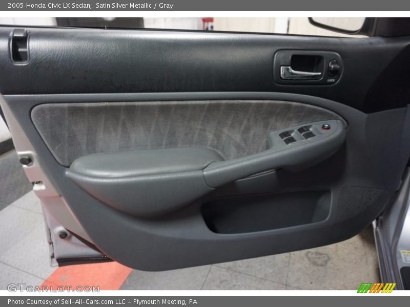 Satin Silver Metallic / Gray 2005 Honda Civic LX Sedan
