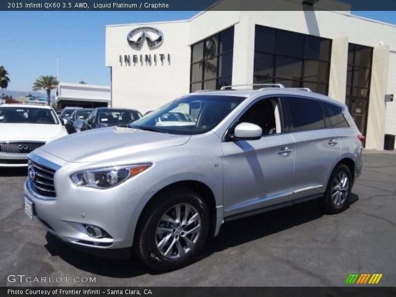 Liquid Platinum / Graphite 2015 Infiniti QX60 3.5 AWD