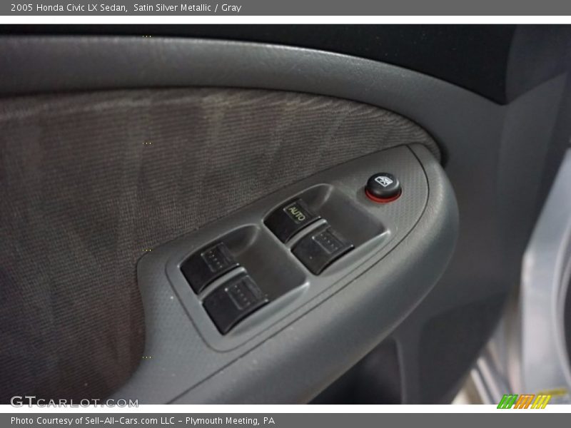 Satin Silver Metallic / Gray 2005 Honda Civic LX Sedan