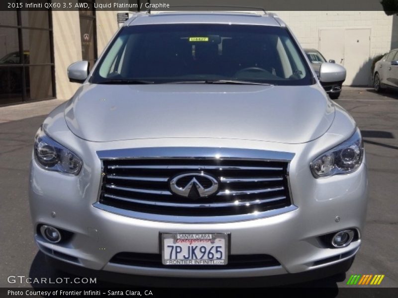 Liquid Platinum / Graphite 2015 Infiniti QX60 3.5 AWD