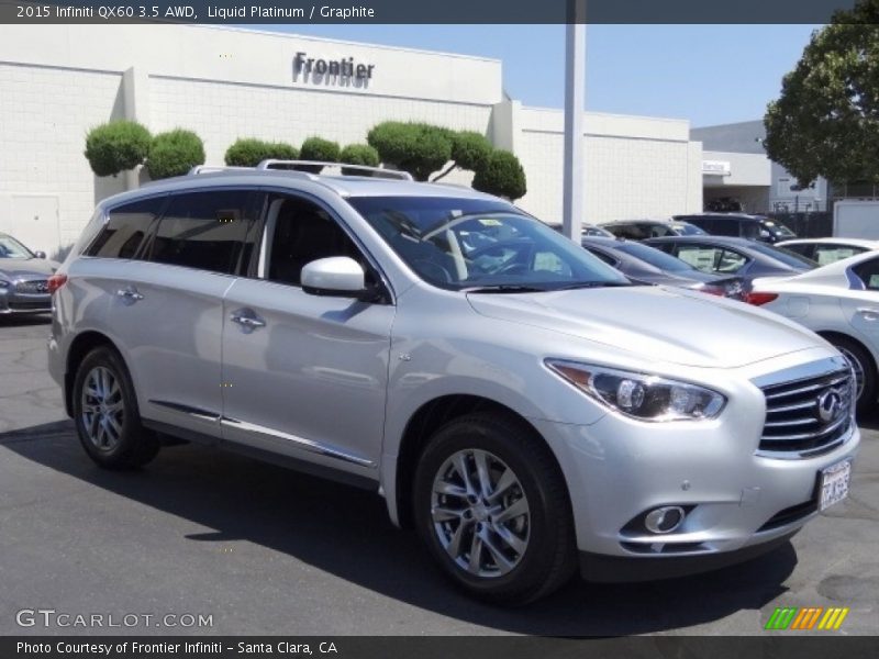 Liquid Platinum / Graphite 2015 Infiniti QX60 3.5 AWD