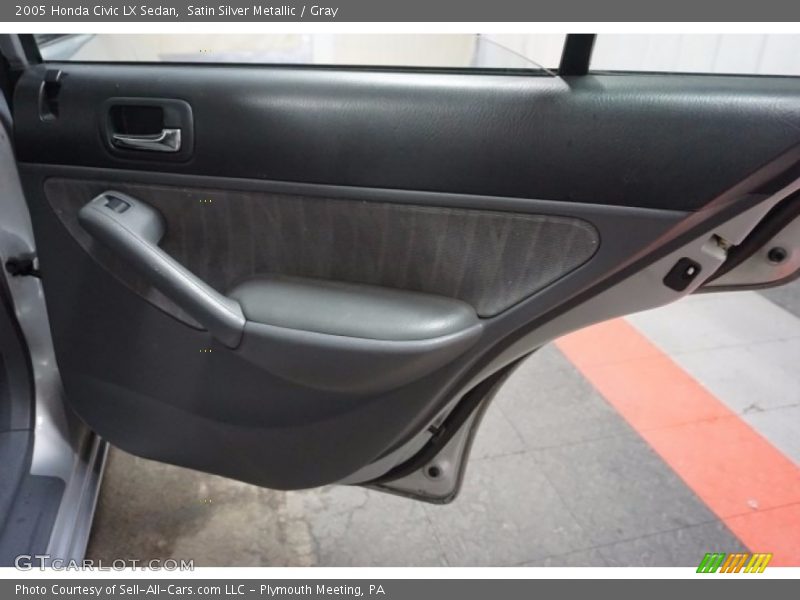 Satin Silver Metallic / Gray 2005 Honda Civic LX Sedan