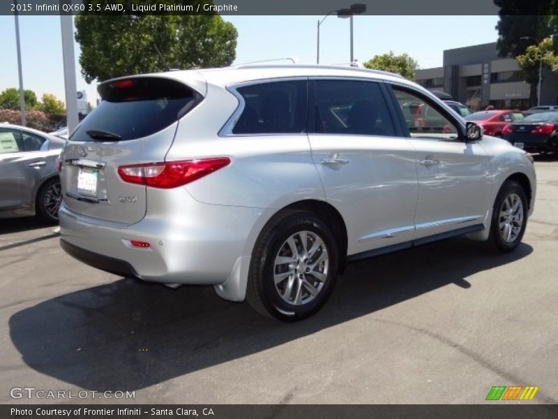 Liquid Platinum / Graphite 2015 Infiniti QX60 3.5 AWD